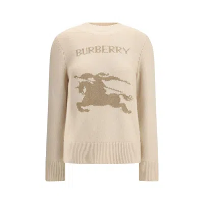 BURBERRY EQUESTRIAN KNIGHT WOOL SWEATER