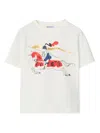 Burberry Watercolour Ekd  Cotton T-shirt In Neutral