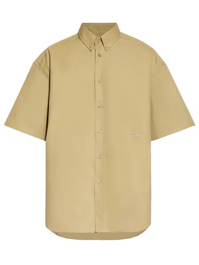 Burberry Equestrian Shirt In Beige