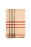Burberry Ered Scarf In Cashmere In Pink
