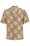 BURBERRY ERED SILK SHORT-SLEEVED SHIRT