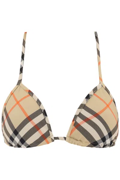 Burberry Women's Ered Checkered Bik In Neutrals