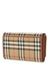 Burberry Ered\n\ncheckered Mini Crossbody Bag In Beige
