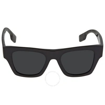Burberry Ernest Dark Grey Square Men's Sunglasses Be4360 399687 49 In Black / Dark / Grey