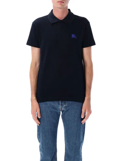 Burberry Cotton Essential Polo In Black