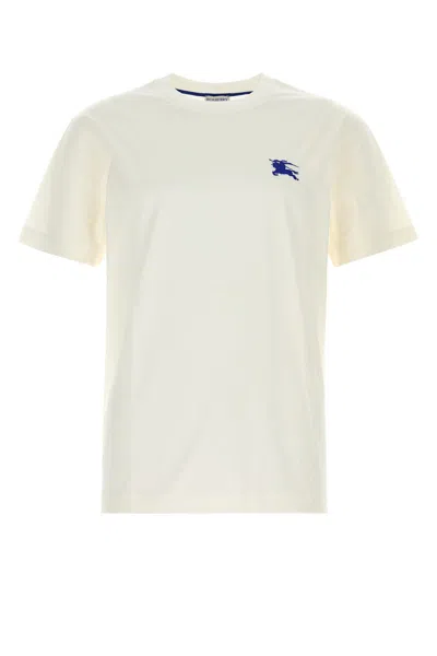 BURBERRY BURBERRY WHITE COTTON T-SHIRT
