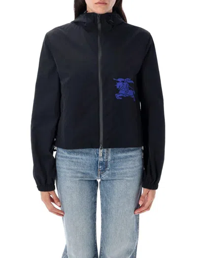 BURBERRY BURBERRY CROPPED NYLON HOODED JACKET