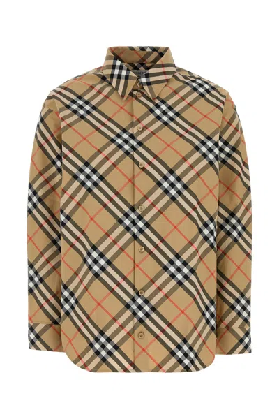 BURBERRY BURBERRY PRINTED POPLIN SHIRT