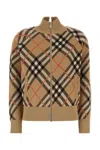 Burberry Wool-blend Check Bomber Jacket