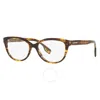 Burberry Esme Demo Oval Ladies Eyeglasses Be2357 3981 54