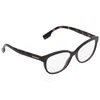 Burberry Esme Demo Square Ladies Eyeglasses Be2357 3980 54 In Red