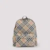 Burberry Check Pattern Backpack With Front Pocket In Multi