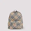 Burberry Check Pattern Backpack With Front Pocket In Multi