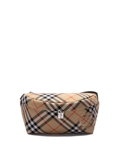 Burberry Vintage Check Belt Bag In Beige