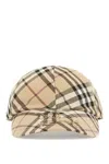 Burberry Essential Check Cap In Brown
