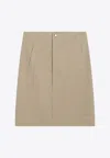 Burberry High Waist Knee-length Skirt With Side Pockets