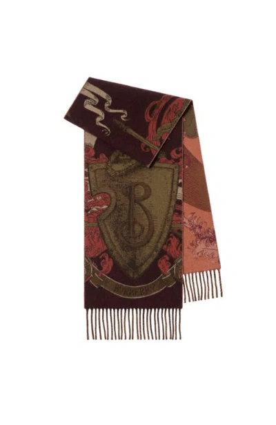 BURBERRY BURBERRY ETCHED KNIGHT CASHMERE SCARF