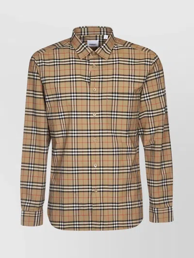 Burberry Simson Vintage Check-pattern Cotton Shirt In Multi