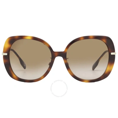 Burberry Eugenie Brown Gradient Butterfly Ladies Sunglasses Be4374f 331613 55
