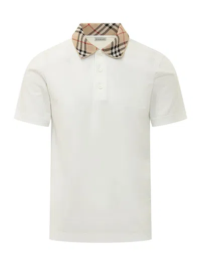 Burberry Evan Polo In Chalk