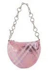 Burberry Eve Wallet On Chain - Metal - Pink In Pink