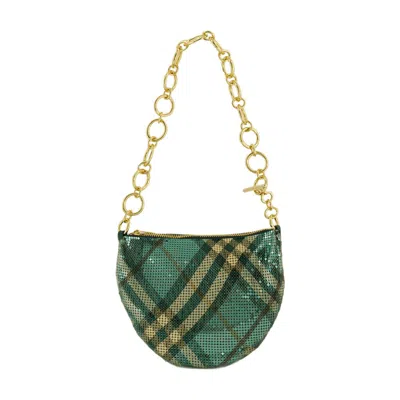 Burberry Eve Wallet On Chain In Green