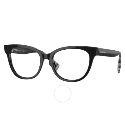 Burberry Evelyn Demo Cat Eye Ladies Eyeglasses Be2375 3001 51 In Black