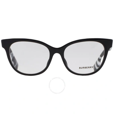 Burberry Evelyn Demo Cat Eye Ladies Eyeglasses Be2375f 3001 53 In Black