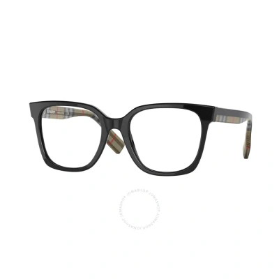 Burberry Evelyn Demo Square Ladies Eyeglasses Be2347f 3942 52 In Black