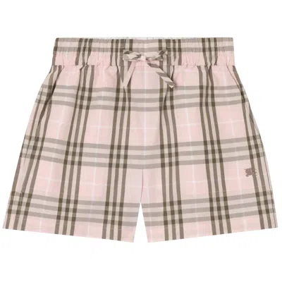 Pre-owned Burberry Evelyn Shorts 'mallow Pink Ip Check' | Women's Size 4
