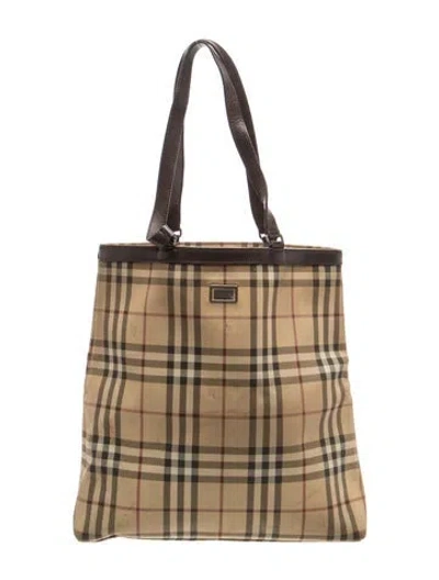 Pre-owned Burberry Evening Bag Vintage In Neutral