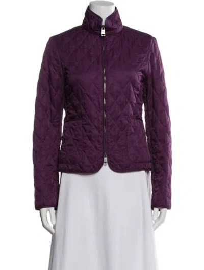 Pre-owned Burberry Evening Jacket In Purple