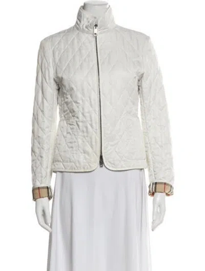 Pre-owned Burberry Evening Jacket In White