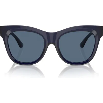 Burberry Evolution 54mm Cat Eye Sunglasses In Blue