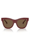 Burberry Evolution 54mm Cat Eye Sunglasses In Bordeaux