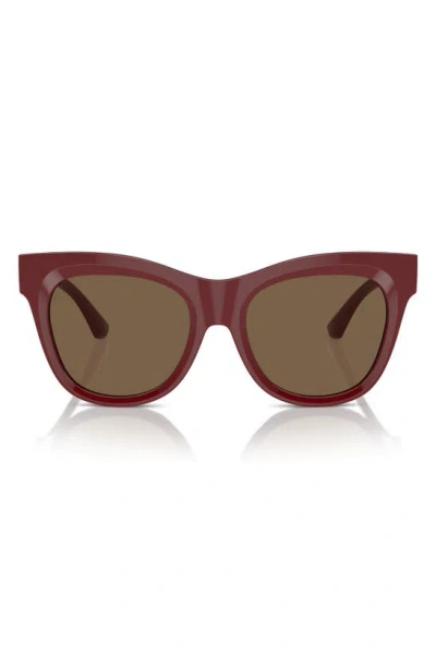 Burberry Evolution 54mm Cat Eye Sunglasses In Bordeaux