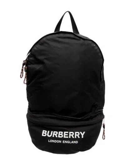 Pre-owned Burberry Exploded Check Backpack In Black