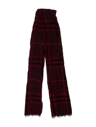 Pre-owned Burberry Exploded Check Pattern Scarf In Multi