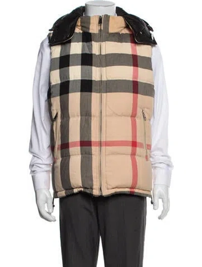 Pre-owned Burberry Exploded Check Pattern Vest In Black