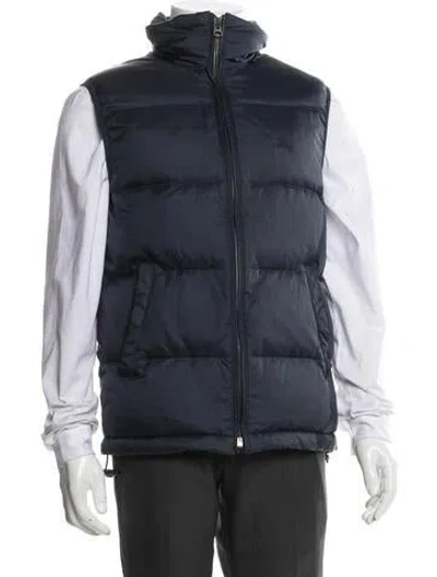 Pre-owned Burberry Exploded Check Pattern Vest In Blue