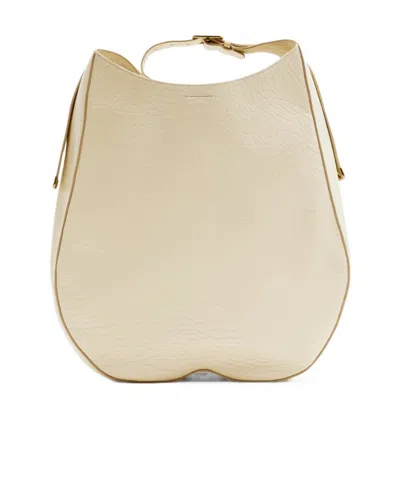 Burberry Extra Large Chess Leather Shoulder Bag In Brown