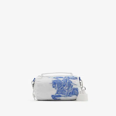 Burberry Extra Small Ekd Duffle Bag In Blue