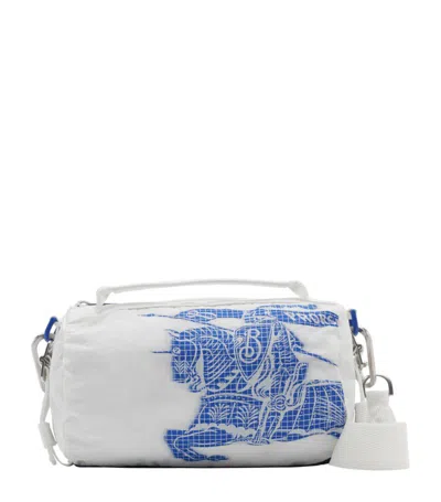 Burberry Extra Small Ekd Duffle Bag In White
