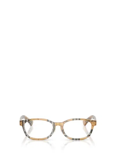 Burberry Geometric Frame Plano Lens In Multi