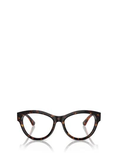 Burberry Geometric Frame Plano Lens In Gold