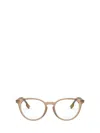 Burberry 51mm Round Optical Glasses In Brown