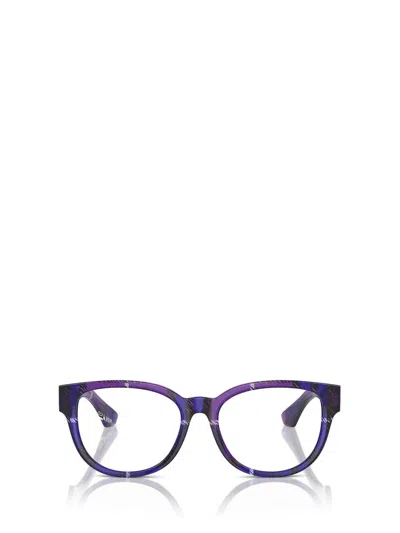 Burberry Eyeglasses In Check Violet