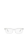 Burberry 55mm Icon Stripe Detail Square Optical Glasses In Transparent