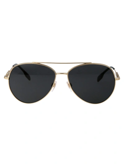 Burberry Eyewear 0be3147 Sunglasses In 110987 Light Gold