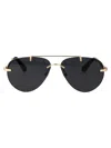 Burberry Eyewear Metallic Aviator-frame Sunglasses In 110987 Light Gold